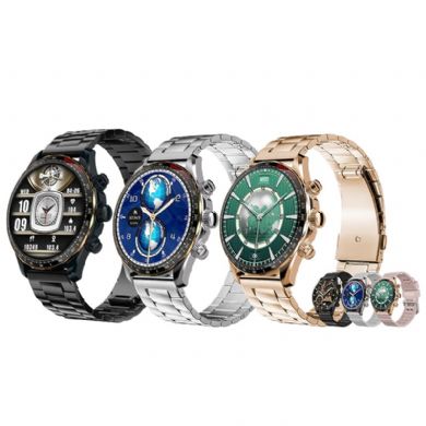 Adult Amoled Screen Shell Texture Bluetooth Health Round Smart Watch DW14