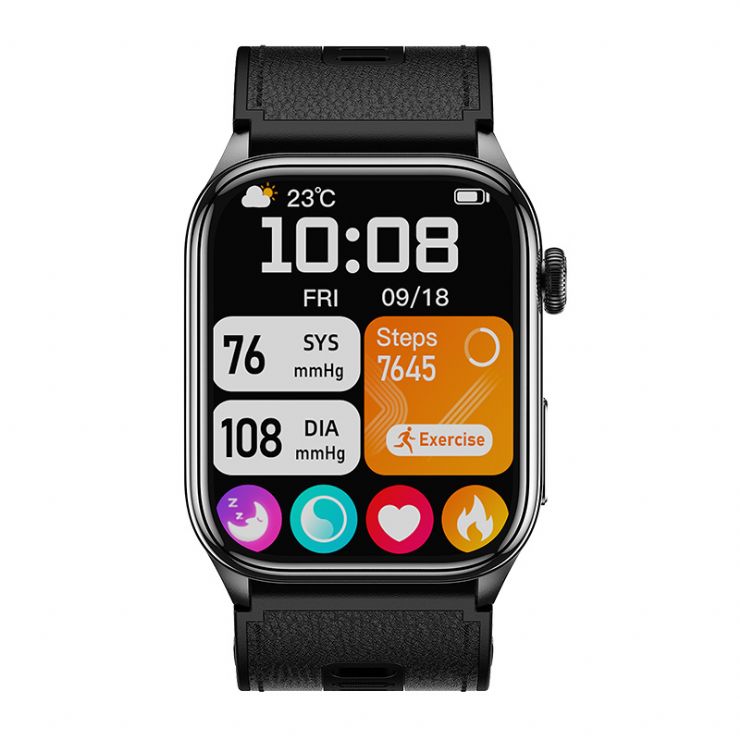 Wonlex MF30 ECG Air Pump Blood Pressure Smartwatch for Seniors