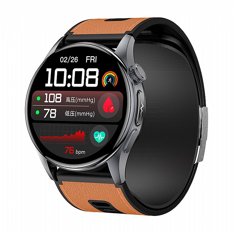 Bluetooth AMOLED Premium Blood Pressure Air Pump Smartwatch – Model MF40