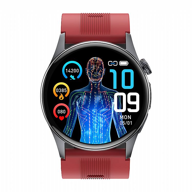 Bluetooth AMOLED Premium Blood Pressure Air Pump Smartwatch – Model MF40