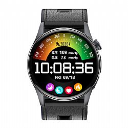 Часы для пожилых людей с Bluetooth AMOLED Premium, насосом для измерения артериального давления, ЭКГ и ФПГ - модель MF40