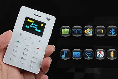 Le téléphone le plus fin du monde, de la taille d'une carte de crédit