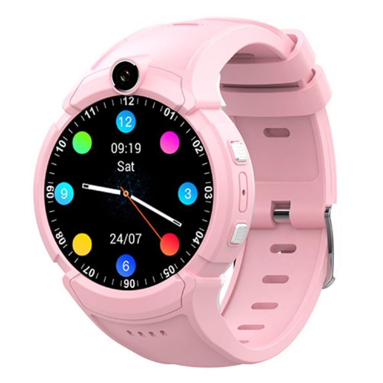 4G CAT1 GPS SOS Videocall Children Round SmartWatch CT05
