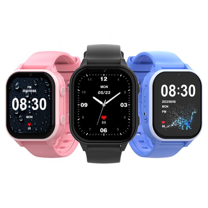 New 4G Android Large Screen GPS SOS Videocall Kids SmartWatch KT19
