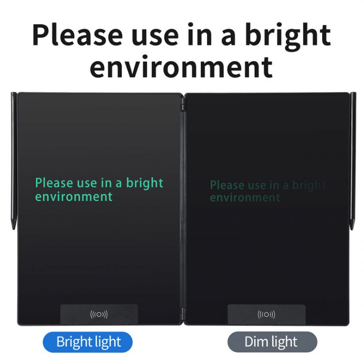 14,3 pulgadas de pantalla plegable LCD tableta de escritura 143ZX alta definición Inducción magnética para borrar