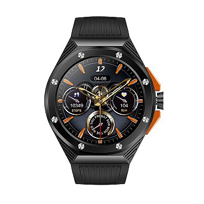 Montre intelligente ronde de sport Bluetooth pour hommes adultes DW08
