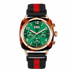Bracelet à rayures en nylon distinctif Bracelet Bluetooth DW24 Montre intelligente