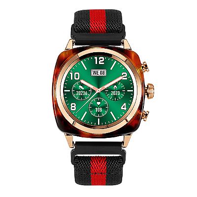 Bracelet à rayures en nylon distinctif Bracelet Bluetooth DW24 Montre...