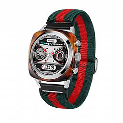 Bracelet à rayures en nylon distinctif Bracelet Bluetooth DW24 Montre intelligente