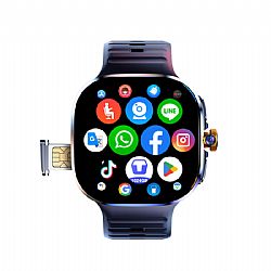 Montre connectée 4G Android 8.1 pour adultes avec Google Play, applications de réseaux sociaux et mode développeur MT110