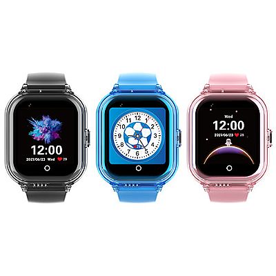CT01 Montre connectée GPS 4G pour enfants SOS boîtier transparent