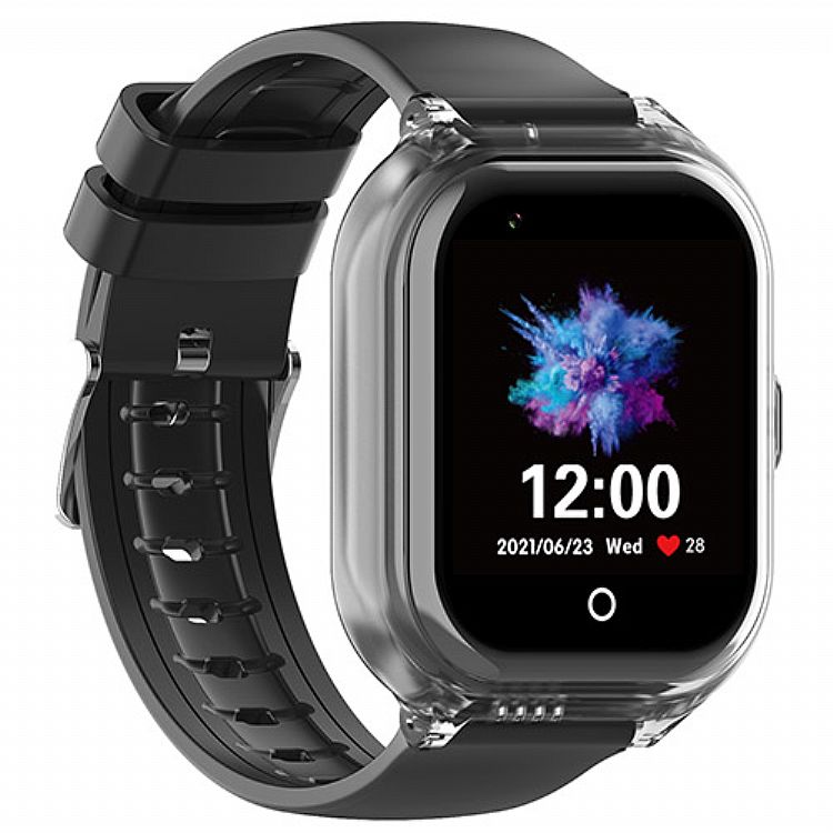 CT01 Montre connectée GPS 4G pour enfants SOS boîtier transparent