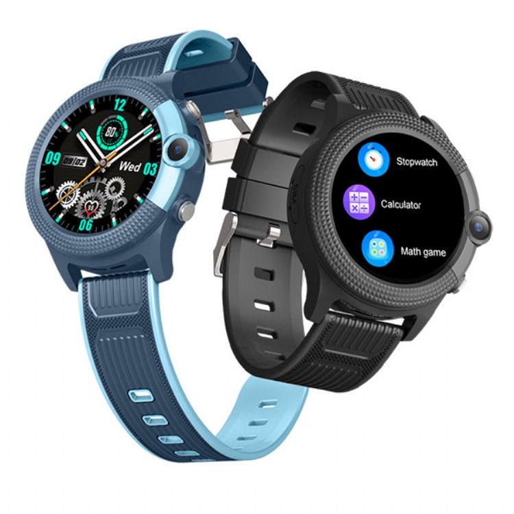 4G nouveau design GPS SOS appel vidéo enfants montre intelligente ronde CT04