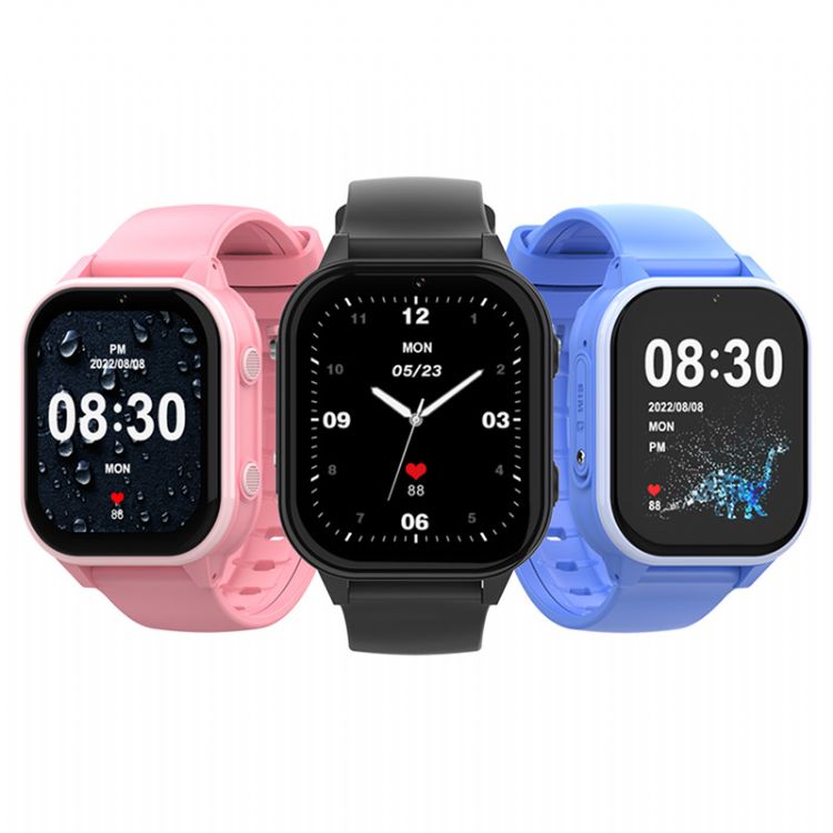 Nouveau 4G Android grand écran GPS SOS appel vidéo enfants SmartWatch KT19