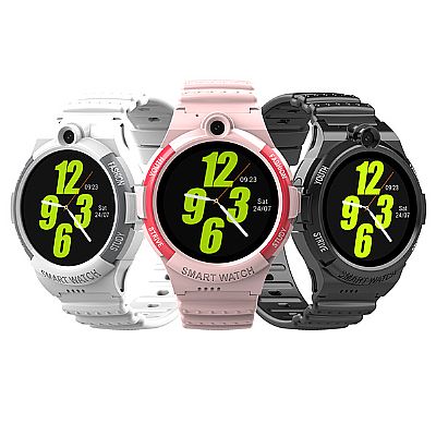 KT25S Montre connectée GPS 4G ronde pour enfants appel vidéo