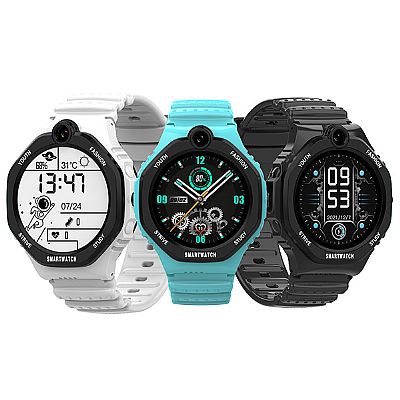 Wonlex KT26S Montre connectée GPS 4G Android ronde pour enfants
