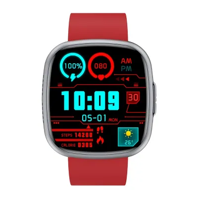 MF17 Montre connectée ECG au design fin avec appels Bluetooth