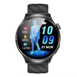 MF19 Montre intelligente santé AMOLED Premium avec appel Bluetooth et capteur ECG avancé