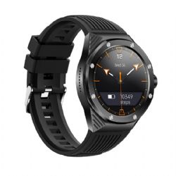 Montre intelligente ronde de sport Bluetooth pour hommes adultes DW08