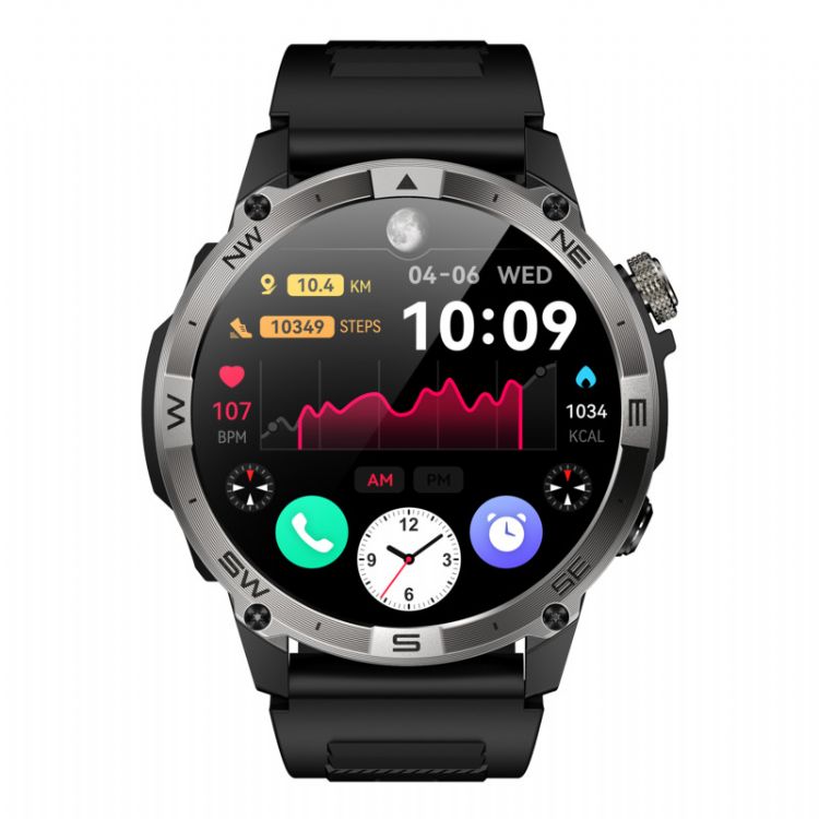 Nouvelle montre intelligente BT Call Watch Star AMOLED Inteligente GPS étanche 1ATM Sport plein air Fitness Track