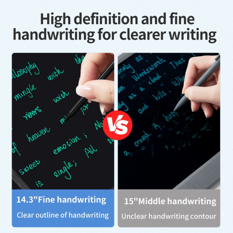 14.3 inches Folding screen LCD Writing tablet 143ZX High definition Magnetic induction to erase