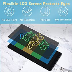 DN065 Tablette d’écriture LCD portable double face 6,5 pouces