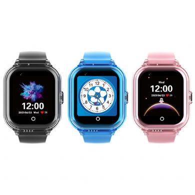 CT01 Reloj inteligente GPS 4G para niños con SOS y carcasa transparente