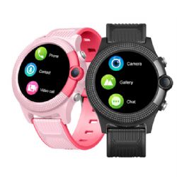 4G Nuevo diseño GPS SOS Videollamada Niños Ronda SmartWatch CT04