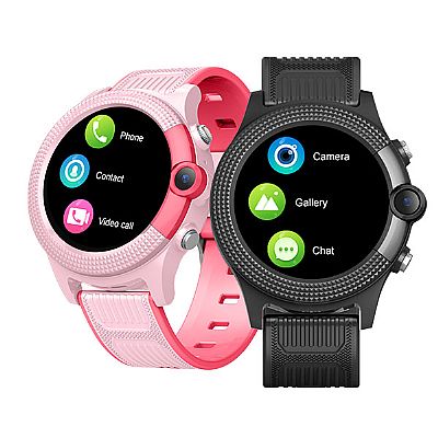 CT04 Reloj inteligente GPS 4G redondo para niños con SOS y videollamadas