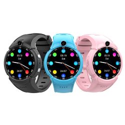Reloj inteligente Redondo CT05 de los niños de la videollamada de 4G CAT1 GPS SOS