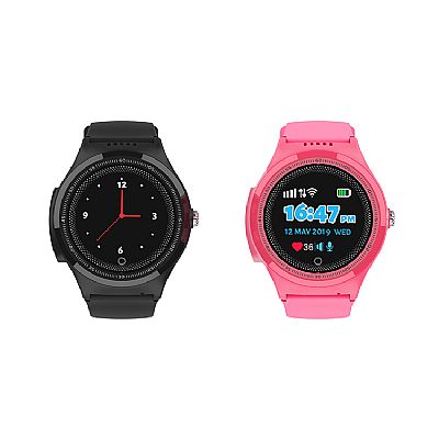 Wonlex KT06 Reloj inteligente redondo GPS y WiFi para niños, resistente al agua