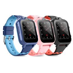 Nuevo 4G Android Venta Caliente Cámara Dual Pantalla Grande GPS SOS Videollamada Niños SmartWatch KT18