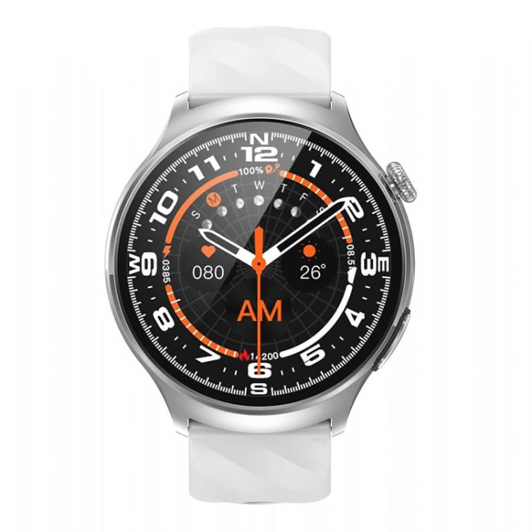 MF19 Premium AMOLED Health Smartwatch con llamadas Bluetooth y sensor de ECG avanzado