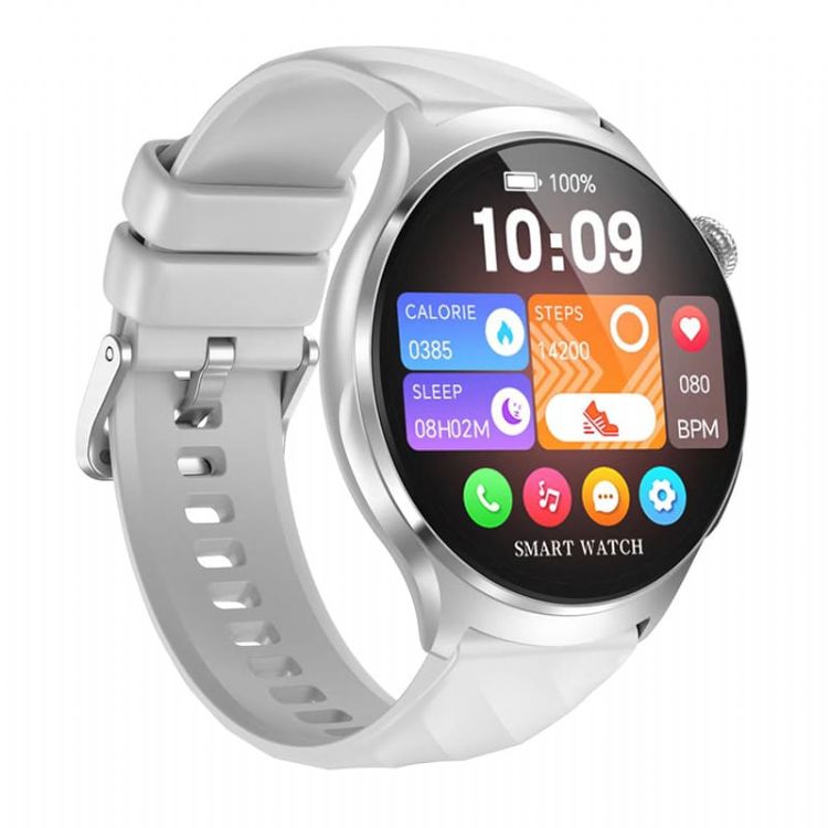 MF19 Premium AMOLED Health Smartwatch con llamadas Bluetooth y sensor de ECG avanzado