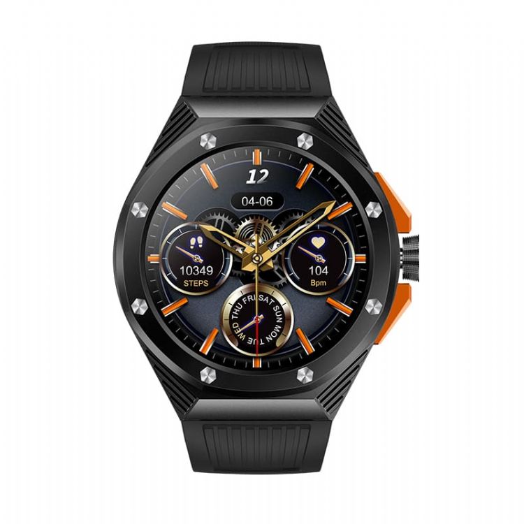 Reloj inteligente para hombres redondos deportivos con Bluetooth para adultos DW08