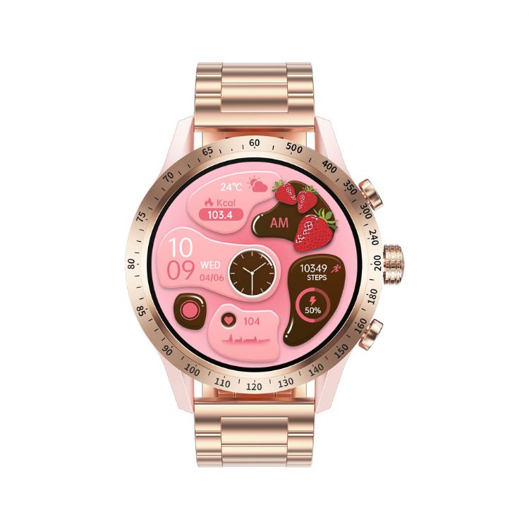 Reloj inteligente AMOLED elegante y moderno con Bluetooth para mujer DW25