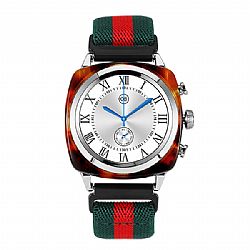 Correa distintiva de rayas de nailon DW24 pulsera Bluetooth reloj inteligente
