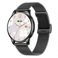 DW26 Reloj inteligente para mujer con Bluetooth, pantalla AMOLED y seguimiento de la salud