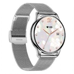 DW26 Reloj inteligente para mujer con Bluetooth, pantalla AMOLED y seguimiento de la salud