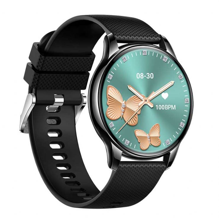 DW26 Reloj inteligente para mujer con Bluetooth, pantalla AMOLED y seguimiento de la salud