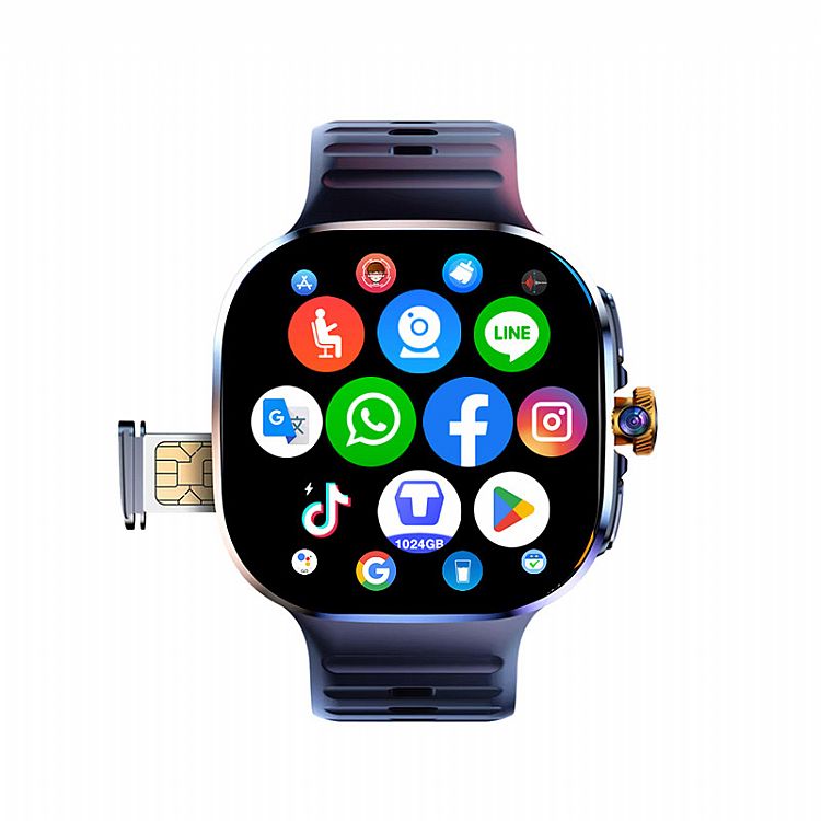 Reloj inteligente 4G Android 8.1 para adultos con Google Play, aplicaciones de redes sociales y modo desarrollador MT110